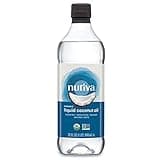Nutiva Organic Liquid Fractionated Coconut Oil, 32 Oz, USDA Organic, Non-GMO, Non-BPA, Vegan, Keto, Paleo, Use for Cooking or Moisturizer for Skin, Massage and Hair