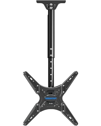 MOUNTUP Outdoor Ceiling TV Mount for 26"-65" TVs, Waterproof & Rustproof Outside Ceiling Mount with Stainless Steel Hardware, Heavy Duty 99lbs Full Motion Bracket for Patio/Gazebo, Max VESA 400x400mm