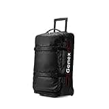 Gonex Rolling Duffle Bag with Wheels, 70L Water Repellent Wheeled Travel Duffel Luggage with Rollers 25 inch, Black