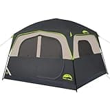 Happy Travel Tent 6 Person Tents for Camping, Waterproof Easy Setup Camping Tent with Rainfly, Portable Large Family Cabin Tent with 5 Large Mesh Windows and Carry Bag for Outdoor Camping & Hiking