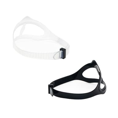 Universal Silicone Replacement Mask Strap 2-Pack, Adjustable for Scuba Diving Snorkel Swim Goggles, Soft Comfortable Headband for Adults Kids, Water Sports Accessories ﻿ ﻿