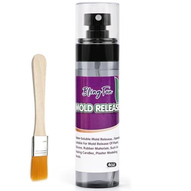 Pachsi 4Oz Mold Release Spray for Candle Making and Epoxy Resin, Fast-Drying Silicone Oil Releaser, Non-Stick Professional Mold Release Agent, Promotes Mold Longevity, Withstands High Temperature