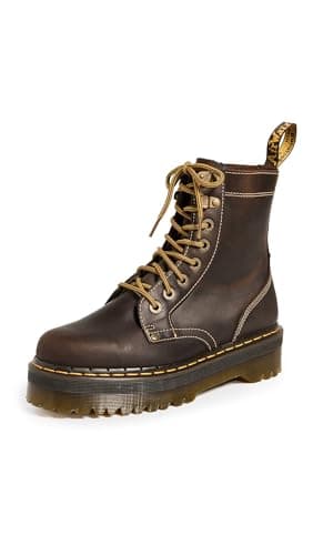 Dr. Martens Women's Jadon Arc Boots, Dark Brown Crazy Horse, 11 Medium US