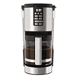 Ninja 14 Cup , Programmable Coffee Maker XL Pro with Permanent Filter, 2 Brew Styles Classic & Rich, 4 Programs Small Batch, Delay Brew, Freshness Timer & Keep Warm, Stainless Steel, DCM201