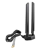 WiFi 6 6E Tri-Band 2.4GHz 5 GHz 6GHz Magnetic Base RP-SMA WiFi Antenna Extended Signal for WiFi 6 6E Router PC Desktop Computer WiFi Bluetooth Card WiFi 6E Card WiFi Gaming Motherboard