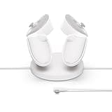 Meta Quest Compact Charging Dock — Works with Meta Quest 3/3S — Extended Headset Charging Cable — Wireless Charging for Touch Plus Controllers