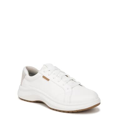 Dr. Scholl's Women's Feel Good Plantar Fasciitis Sneaker White Leather 9 M