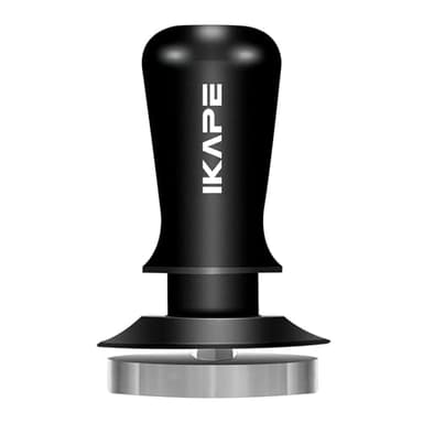 IKAPE 53.3mm Espresso Tamper, Premium Barista Coffee Tamper with Calibrated Spring Loaded, Threaded Stainless Steel Base Tamper Fits for Breville Series 54mm Portafilter Basket