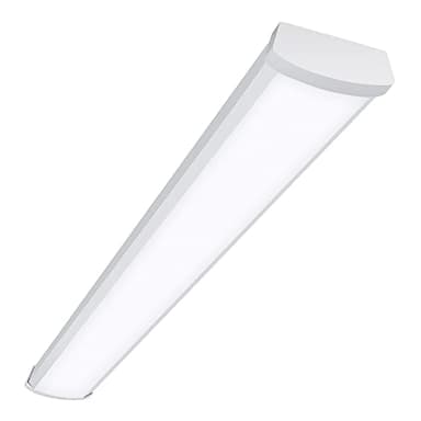Metalux 4 ft. 3800 Lumens Integrated LED Dimmable White Wraparound Light, 4000K