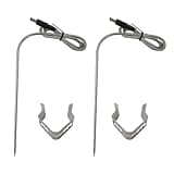Gxcdizx New 2-Pack Replacement Temperature Meat Probe for Rec Tec Wood Pellet BBQ Grills,for Recteq RT-1250/ RT-700/ RT-590/ RT-B380 Bullseye Grill Accessories