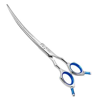 HASHIMOTO Dog Grooming Scissors, Curved Scissors for Dog Grooming, 7.5 inch, 30 Degree of Curved Blade,Light Weight, Pet Shears for Trimming Face and Paws.