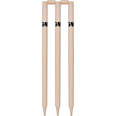 GM Bleached & Polished Cricket Stumps Set