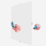 2 PCS Aquarium Fish Tank Divider Plastic Grid Divider Clear Cuttable Grid Plate Fish Tank Isolation with Bracket Fish Tank Separator for Betta Fish Tank Aquarium Terrarium 13 x 10 Inch