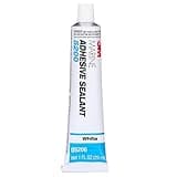 3M Marine Adhesive Sealant 5200 - Permanent Bonding and Sealing for Boats and RVs Above and Below the Waterline Waterproof Repair, White, 1 oz Tube