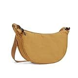 WESTBRONCO Crescent Bag Crossbody Bags for Women Trendy Small Nylon Fanny Pack Sling Hobo Bag Soft Casual, Brown