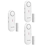 TechRise Window Alarms Door Alarms,2-in-1 Alarm & Chime,Easy-to-Install Window Alarm Sensor,3-Level Volume Adjustment,Door Alarm for Pool,Kids Safety,Windows,Garages,Apartment,and Home Safety(3 Pack)