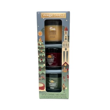 Yankee Candle Holiday Party Mini Scented Candle Gift Set - Vanilla Cupcake, Holiday Zest, Sage & Citrus