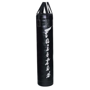 Fairtex HB6 6 Ft. Banana Bag Punching Bag for Muay Thai, Boxing, Kickboxing, MMA (HB6 Black Unfilled) - 14.17" W x 70.87" H