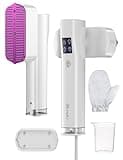 Steamer for Clothes, Sundu Portable 2-in-1 Steamer & Iron, 15s Fast Heat-up, 100ml Water Tank, Ironing Gloves, 20 Min Continuous Steam, Wrinkle Remover for Garment, Travel & Home Use (White)