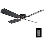 RecPro RV Ceiling Fan | 12V | 42" Rubbed Bronze Finish | 4 Blades | Includes Switch (Rubbed Bronze - Black)