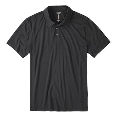 Huckberry Proof 72-Hour Merino Polo Shirt, Stone Black, XL