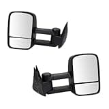 INGKTMFT Tow Mirror Manual Textured Black Set For SUV TR00659,Affordable