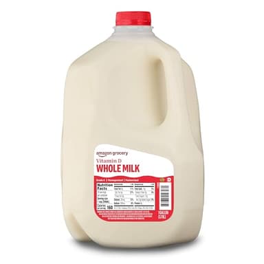 Amazon Grocery, Whole Milk, 1 Gallon, 128 Fl Oz