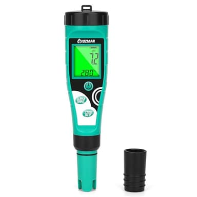 UIUZMAR Pool Salt Tester pH Meter Digital Chlorine pH Tester Salt Meter for Pool 7 in 1 Water Tester for Swimming Pool Aquariums