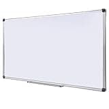 DexBoard Premium 60"x 36" Multipurpose Magnetic Dry Erase Board with Aluminum Frame | Versatile Wall-Mounted Whiteboard with Pen Tray for Enhanced Office and Classroom Presentations & Collaborations
