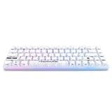 Higround Trailhead 65% Mechanical USB Wired Gaming Keyboard, TTC Linear Custom Switches, Programable RGB, Hot-Swappable, Deep Thock Creamy Sounding PC Keyboard, Pre-lubed (SNOWSTONE)