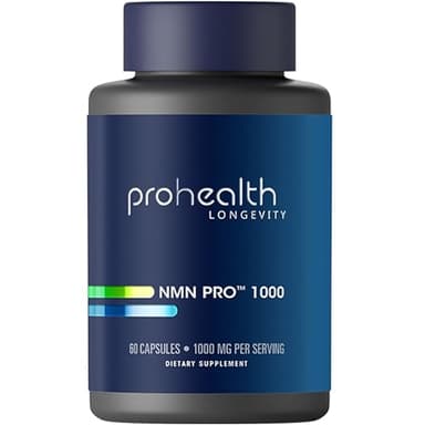 ProHealth NMN Pro 1000 (60 Capsules) Clinically Studied Uthever® NMN. NAD+ Precursor for Cellular Energy, Mitochondrial Support & Healthy Aging. USA Manufactured, Triple Lab-Tested