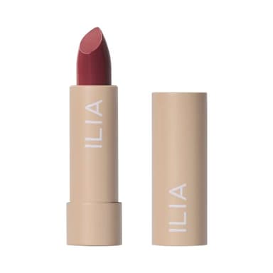 ILIA - Color Block Lipstick | Non-Toxic, Vegan, Cruelty-Free, Hydrating + Long Lasting, No Budge Color with Full Coverage (Wild Aster (Berry Brown With Cool Undertones), 0.14 oz | 4 g)