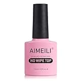 AIMEILI No Wipe Top Coat Soak Off U V LED Gel Nail Polish