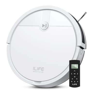ILIFE V2 Robot Vacuum Cleaner, Tangle-Free Suction, White