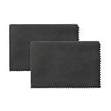 MIDUG 2 Pack Silicone Gun Cloth Grey Lint Free Microfiber 12 Inches Polishing Gun Wipe Towel Reusable Gun Cleaning Rags for Firearms, Knives, Hardware, Fishing Reels, Shooting and Hunting Accessories