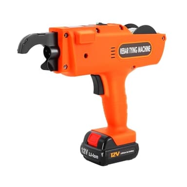 Futchoy 8mm-34mm Tier Tying Machine Automatic Rebar Tier Tying Machine Electric Reinforcing Rebar Tier Gun (Orange)