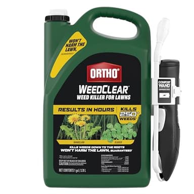 Ortho WeedClear Weed Killer for Lawns with Comfort Wand - Ready-To-Use, Weed Killer Herbicide, Won't Harm Grass (When Used as Directed), Kills Dandelion & Clover, 1 gal.
