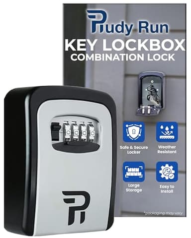 Key Lock Box for Outside - Realtor Lockbox for House Keys Outdoor - Combination Key Hiders to Hide a Key Safe Storage