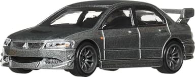 Hot Wheels Premium Car Culture Collectible Toy Car, 1:64 Scale Die-Cast Mitsubishi Lancer Evolution IX, Ronin Run 2 Vehicle with Real Riders Tires
