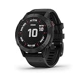 Garmin Fenix 6 Pro, Premium Multisport GPS Watch, Features Mapping, Music, Grade-Adjusted Pace Guidance and Pulse Ox Sensors, Black (Renewed)