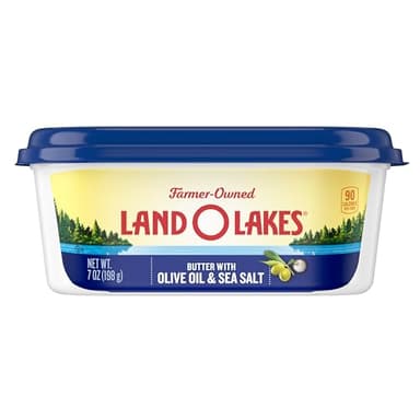 Land O Lakes Butter with Olive Oil & Sea Salt, Spreadable, 7 oz tub