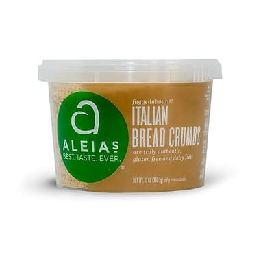 Aleia’s Gluten Free Italian Bread Crumbs – 13oz (1 Pack) – Breading for Chicken, Meatballs & More – Non-GMO, Dairy Free, Low Sodium, Kosher