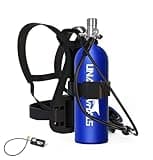 2.3L Mini Scuba Tank, 25-35 Minutes Diving Lung Tanks, DOT-Certified Scuba Diving Tank, Portable Dive Portable Lungs, 2.3L(16 Cu Ft) Capacity, 3000 Psi Max Pressure, Aluminum Tank, Within 30 Ft