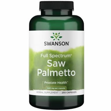 Swanson Saw Palmetto - Herbal Supplement Promoting Male Prostate Health Support - Natural Hair Supplement & Urinary Health Support (540 mg 250 Capsules)