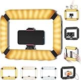 Smartphone Video Rig PICTRON U200 Handheld LED Ring Light Selfie Light Phone Video Stabilizer for Camera, Smartphone, Action Camera, YouTube, Setup, Filmmaking, Makeup, Vlogging