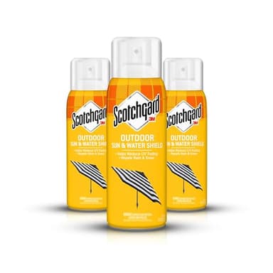 Scotchgard Water & Sun Shield Outdoor Fabric Protector Spray, UV Protection and Water Protection for Patio Furniture, Upholstery & More – 10.5 oz Aerosol (3 Cans)