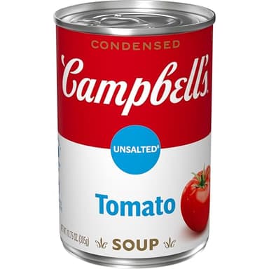 Campbell's Condensed Unsalted Tomato Soup, 10.75 oz Can