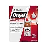 Orajel 2X Medicated Toothache & Mouth Sores Liquid, 0.45 Fl Oz