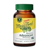 MegaFood Women's Advanced Multivitamin for Women - Doctor-Formulated With Iron, Choline, Vitamin D, Vitamin C & Zinc - Brain Health - Immune Support - Non-GMO - Vegetarian - 120 Tabs (60 Servings)