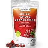 powbab Dried Cranberries Unsweetened - 100% USA Grown Organic Dried Cranberries. No Sugar Added, No Oil, No Apple Juice Concentrate Infused, No Sulfites. Dried Fruit. Not Sweetened or Reduced (2.9 Oz)